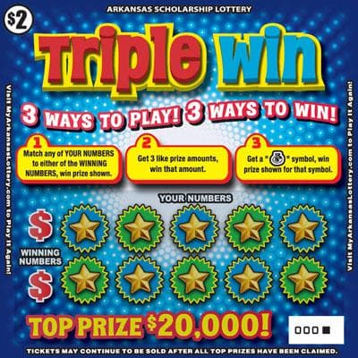 Triple Win scratch-off ticket