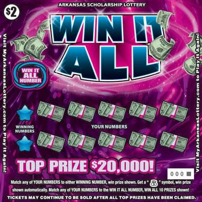 Win It All scratch-off ticket