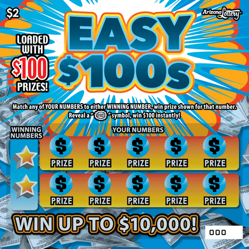 Easy $100s scratch-off ticket