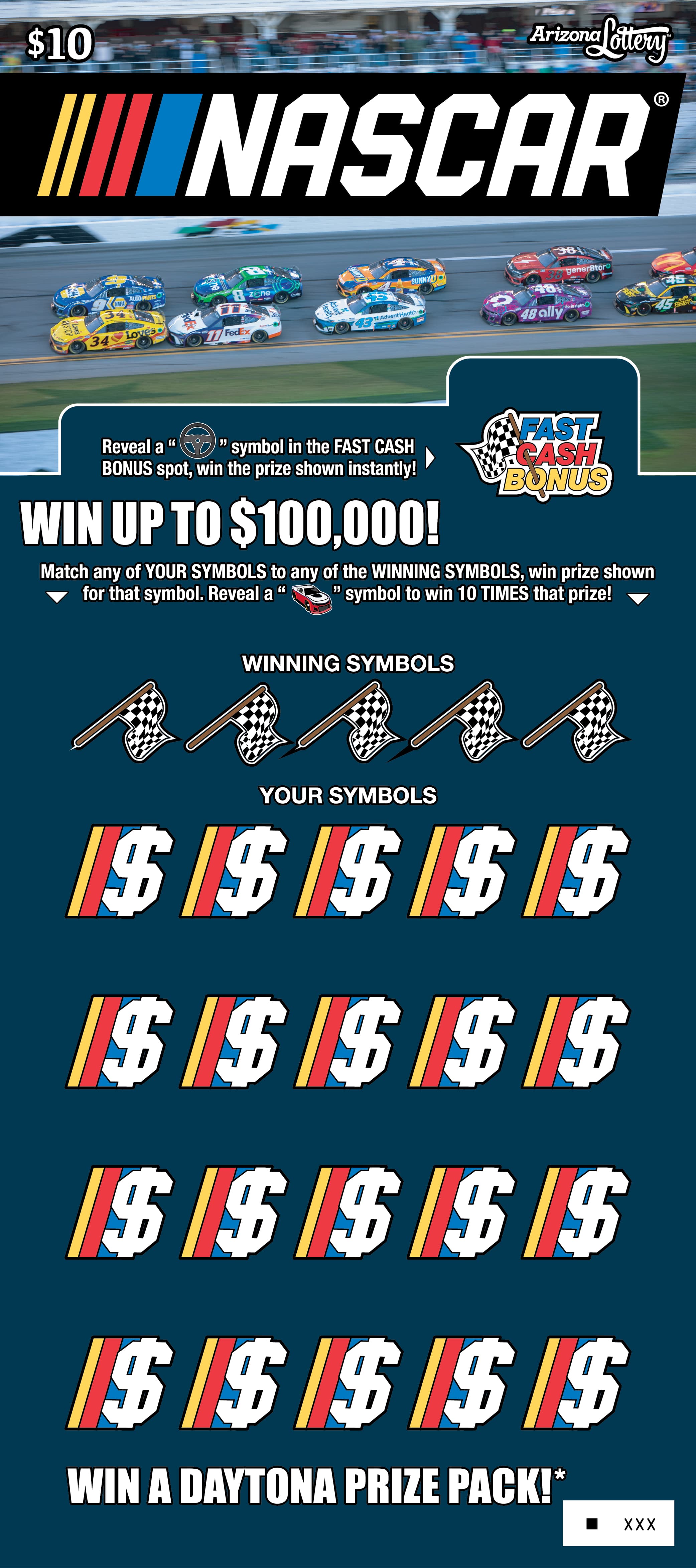 NASCAR® scratch-off ticket