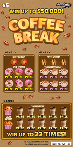 Coffee Break scratch-off ticket