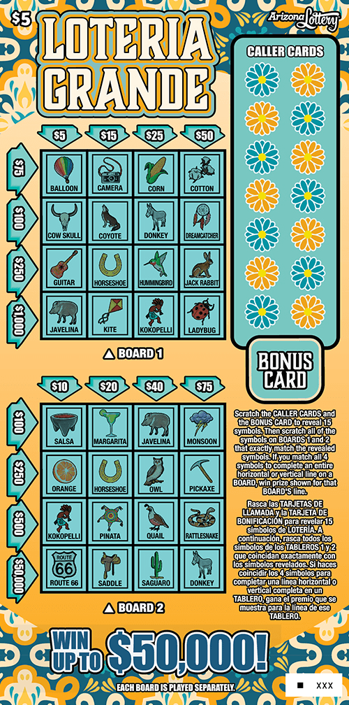 Lotería Grande scratch-off ticket
