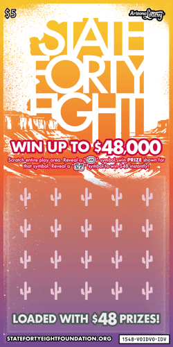 State Forty Eight scratch-off ticket