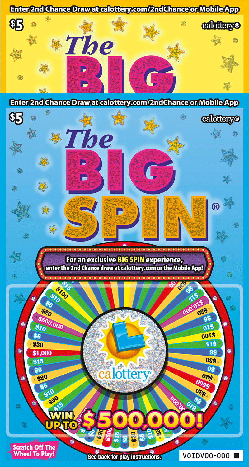 The Big Spin scratch-off ticket