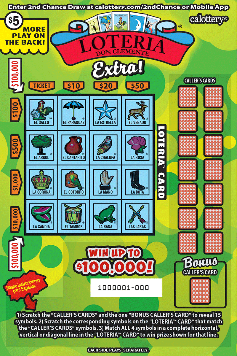 LOTERIA™ Extra! scratch-off ticket