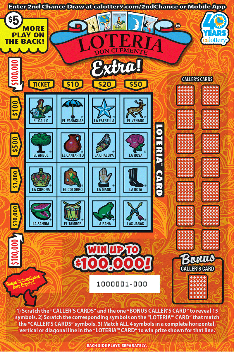LOTERIA™ Extra! scratch-off ticket