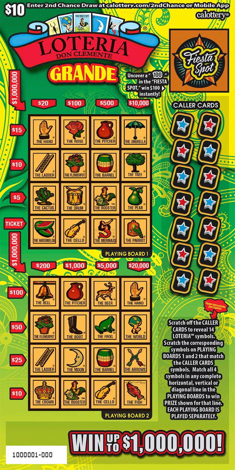 LOTERIA™ Grande scratch-off ticket