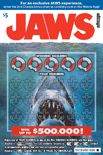JAWS scratch-off ticket