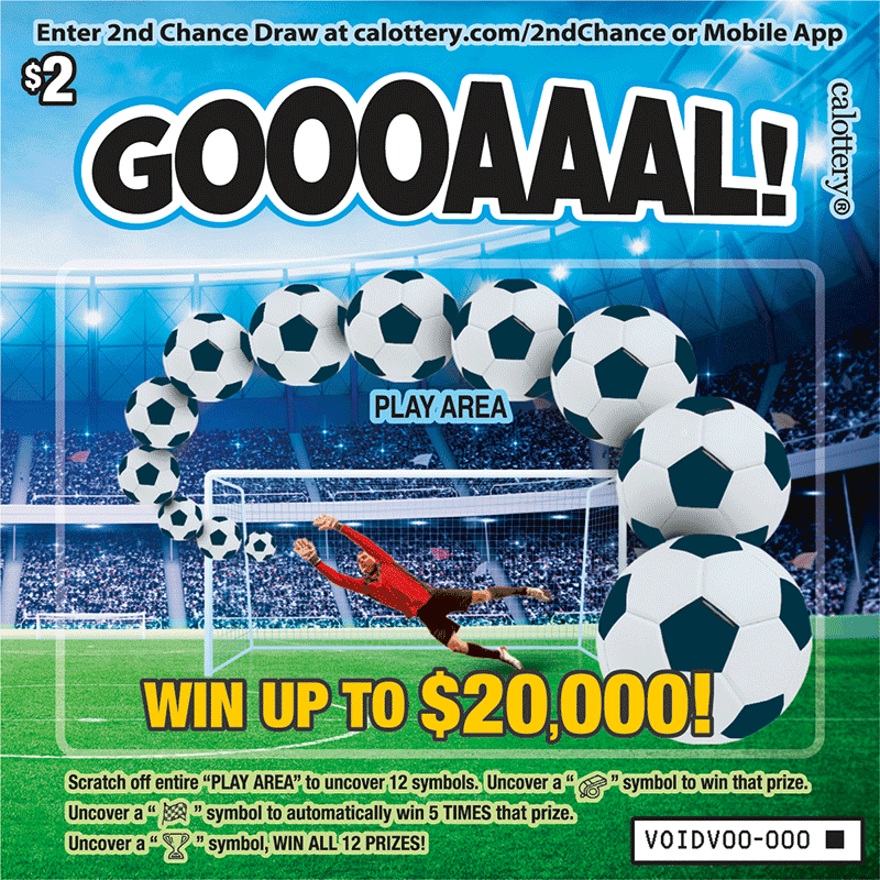 GOOOAAAL! scratch-off ticket