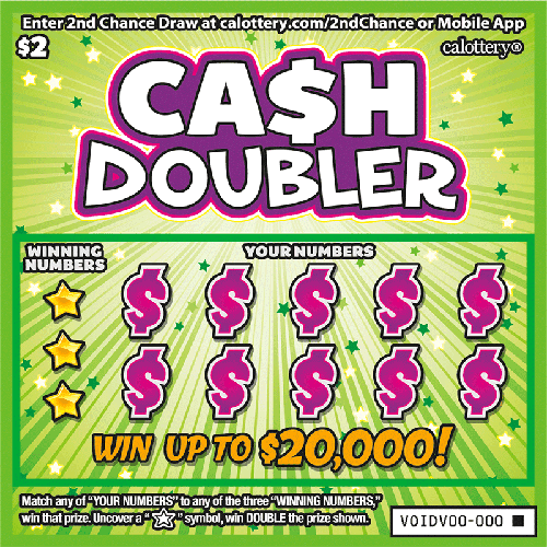 Ca$h Doubler scratch-off ticket