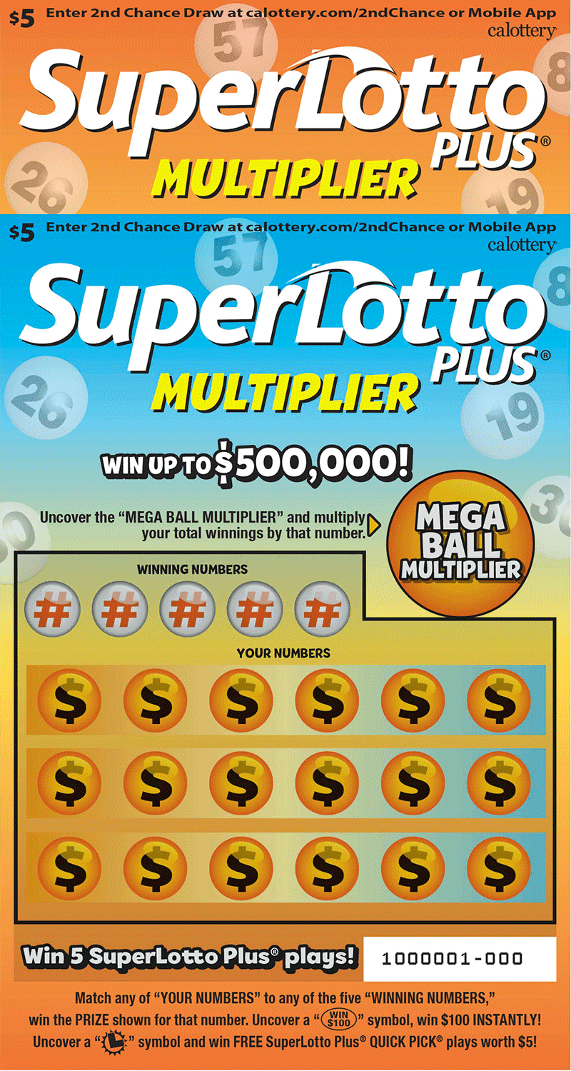 SuperLotto Plus® Multiplier scratch-off ticket