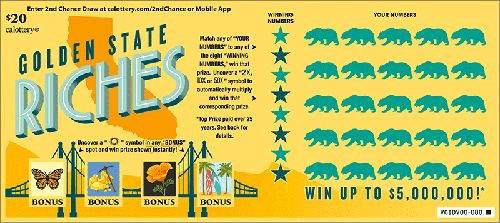 Golden State Riches scratch-off ticket