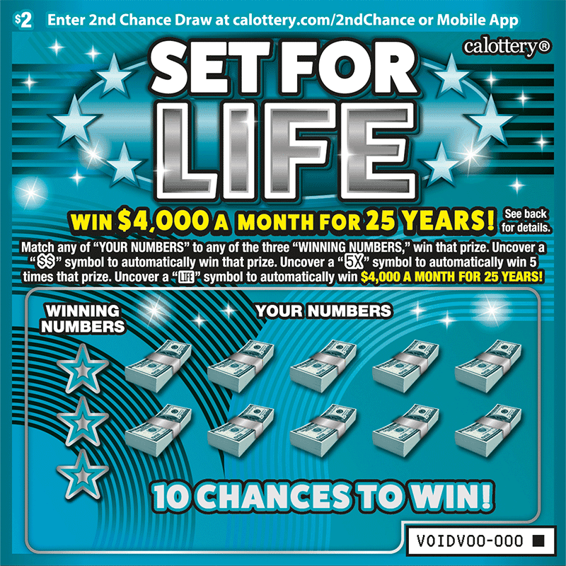Set for Life scratch-off ticket