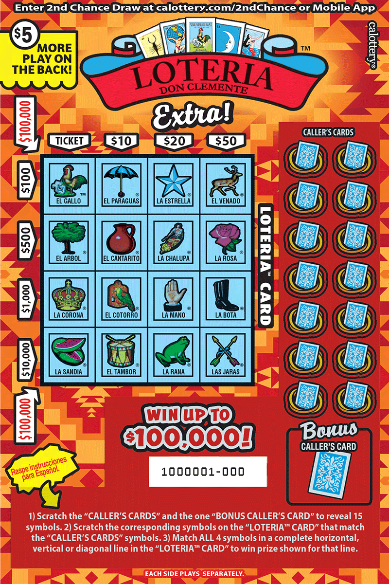 LOTERIA™ Extra! scratch-off ticket