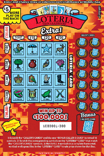 LOTERIA™ Extra! scratch-off ticket