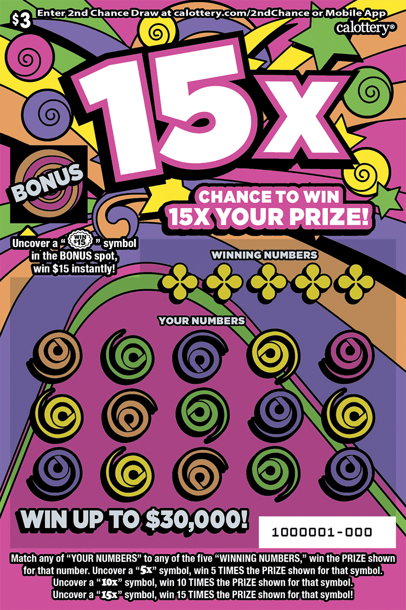 15X scratch-off ticket