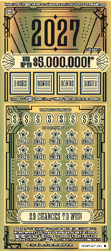 2027 scratch-off ticket
