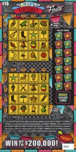 Loteria™ Fiesta scratch-off ticket