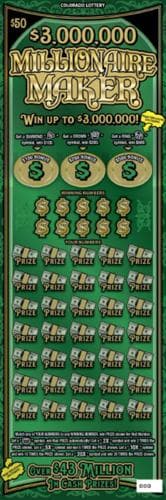$3,000,000 Millionaire Maker scratch-off ticket