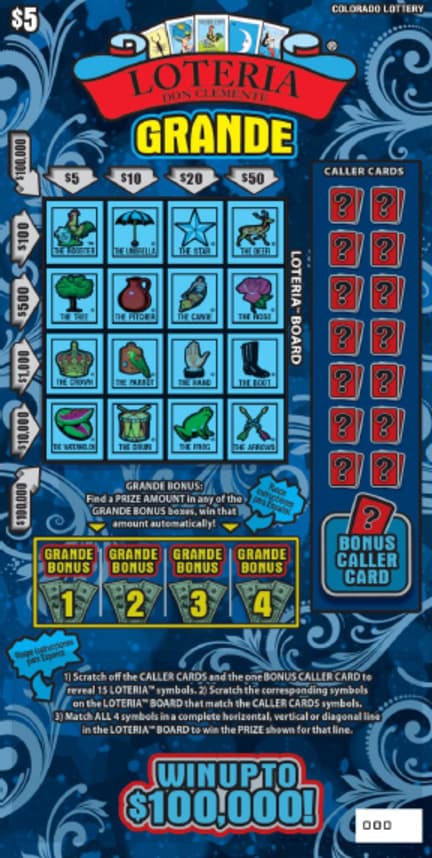 LOTERIA™ Grande scratch-off ticket