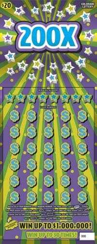 200X scratch-off ticket