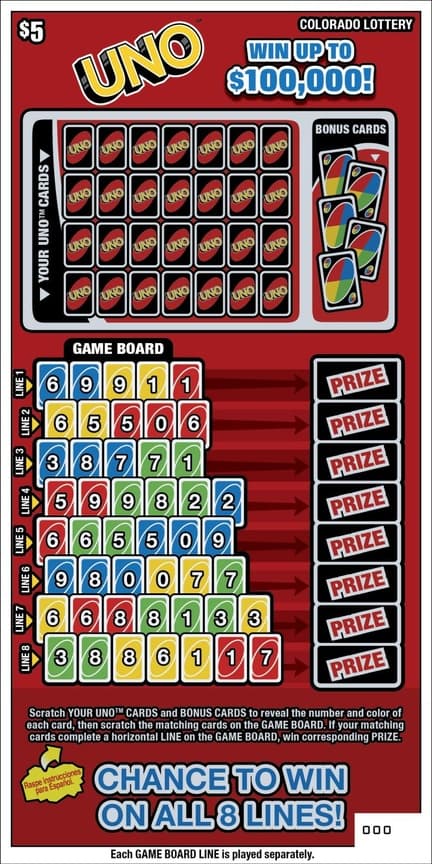 UNO™ scratch-off ticket
