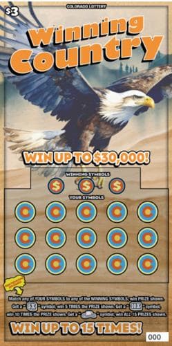 WINNING COUNTRY scratch-off ticket
