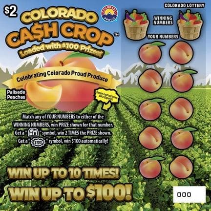 COLORADO CA$H CROP™ scratch-off ticket