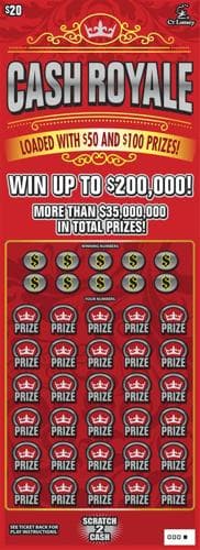Cash Royale scratch-off ticket