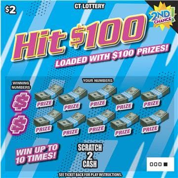 Hit $100 scratch-off ticket