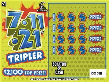 7-11-21 Tripler scratch-off ticket