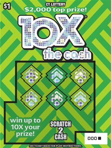 10X the cash scratch-off ticket