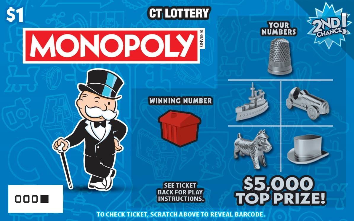 $1 MONOPOLY scratch-off ticket
