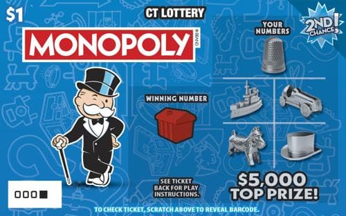 $1 MONOPOLY scratch-off ticket