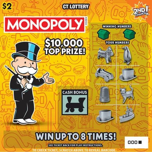 $2 MONOPOLY scratch-off ticket