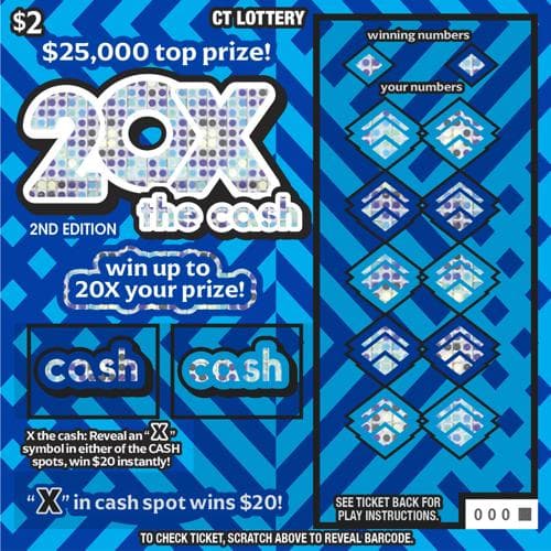 20X THE CASH 2ND EDITION scratch-off ticket