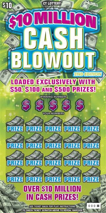 $10 Million Cash Blowout 2nd Edition scratch-off ticket