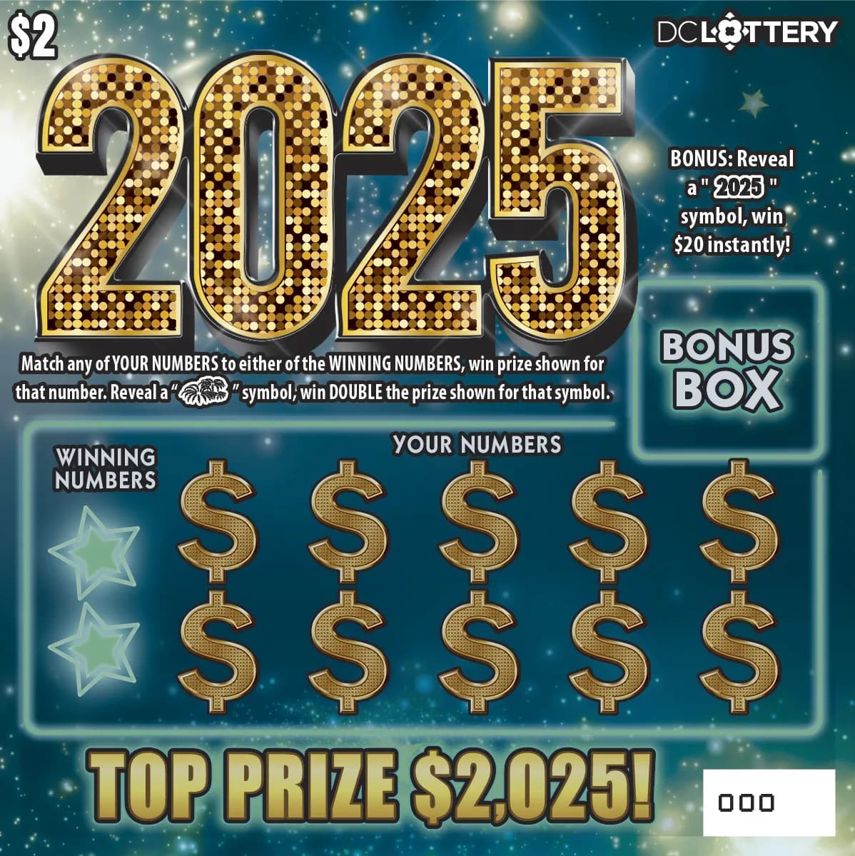 2025 scratch-off ticket