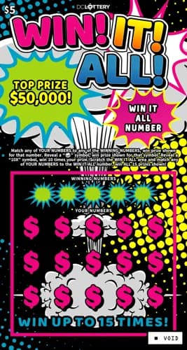 Win! It! All! scratch-off ticket