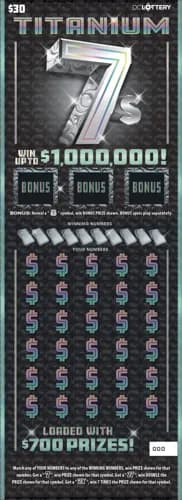 Titanium 7s scratch-off ticket