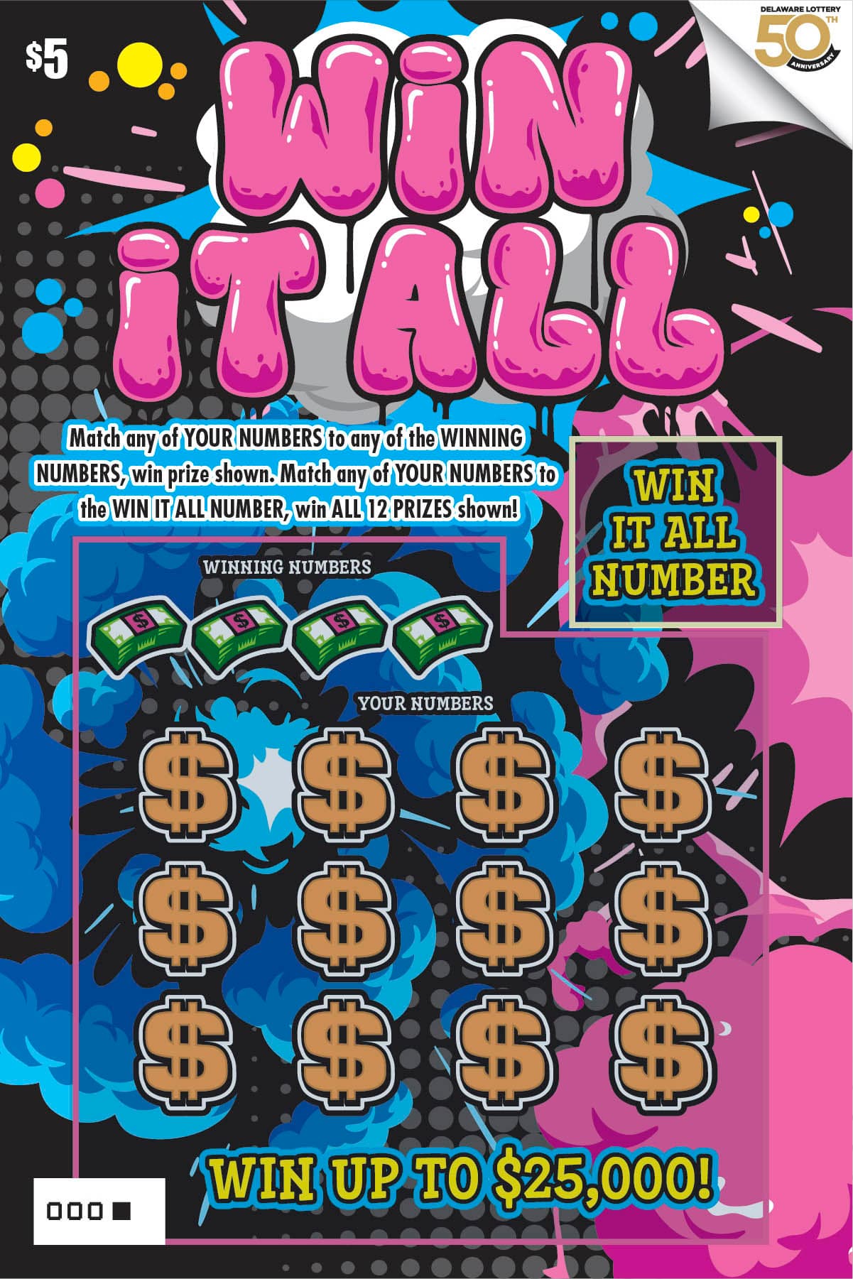 WIN IT ALL scratch-off ticket