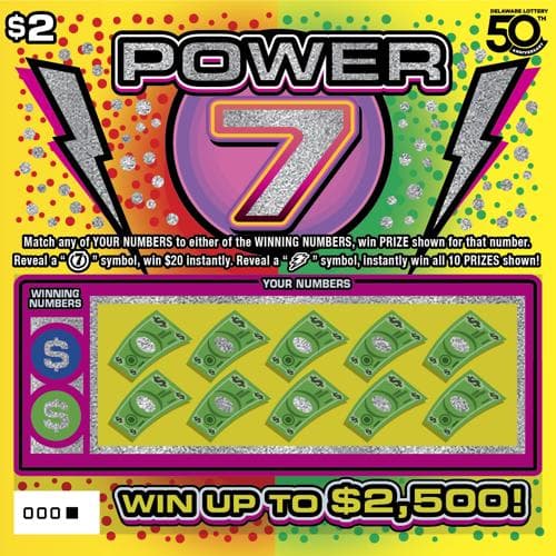 Power 7 scratch-off ticket