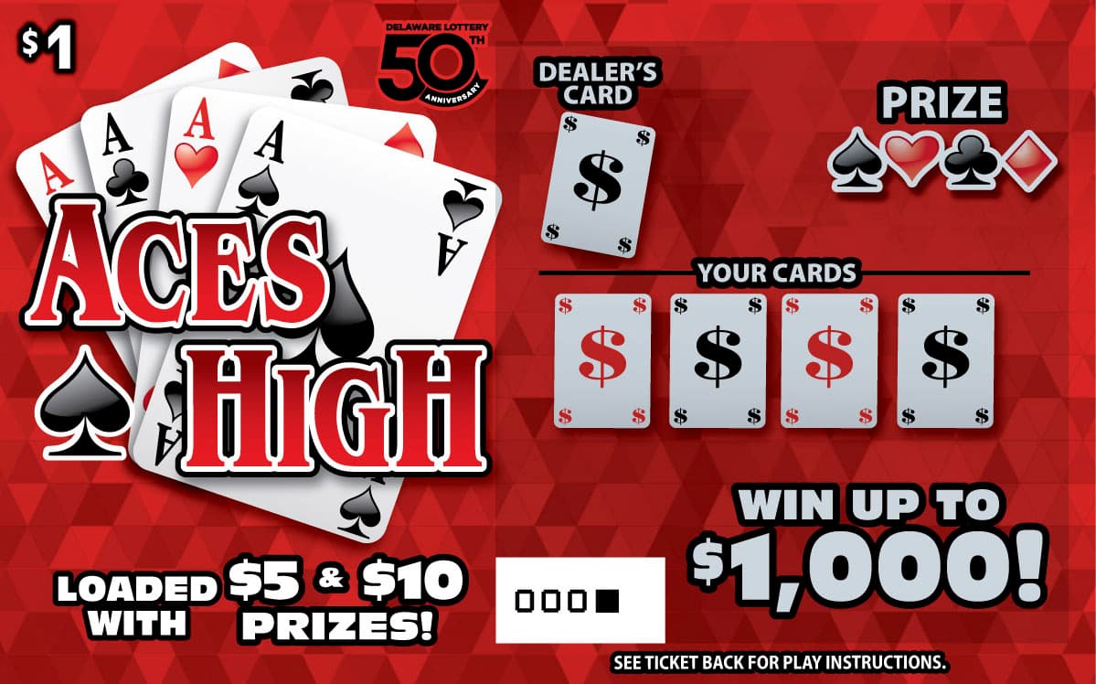 Aces High scratch-off ticket