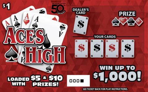 Aces High scratch-off ticket