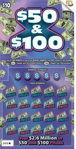 $50 & $100 scratch-off ticket