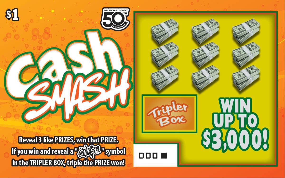 Cash Smash scratch-off ticket