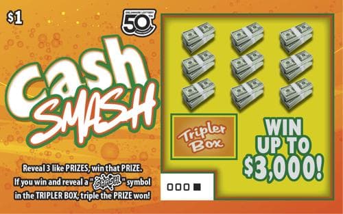 Cash Smash scratch-off ticket