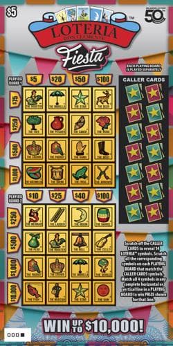 Loteria Fiesta scratch-off ticket