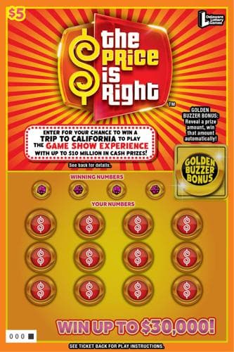Game Show Experience scratch-off ticket