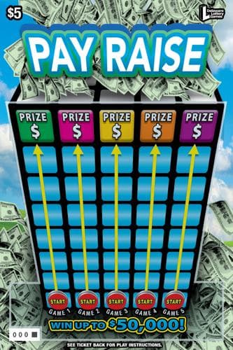 Pay Raise scratch-off ticket